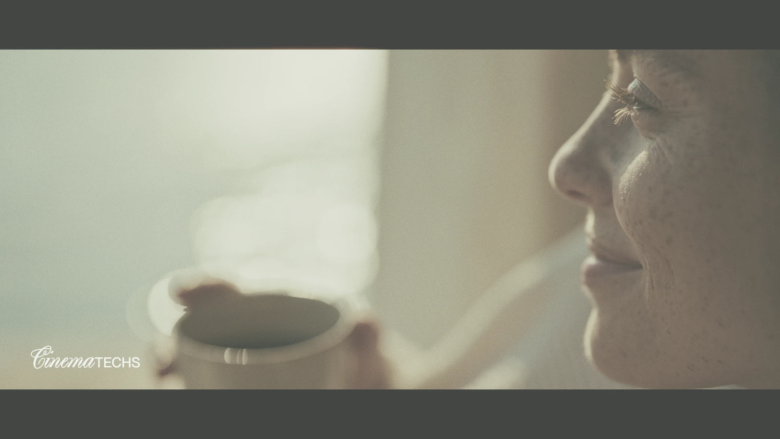 A frame from the film with the grade pulled back toward a neutral, low-contrast baseline.